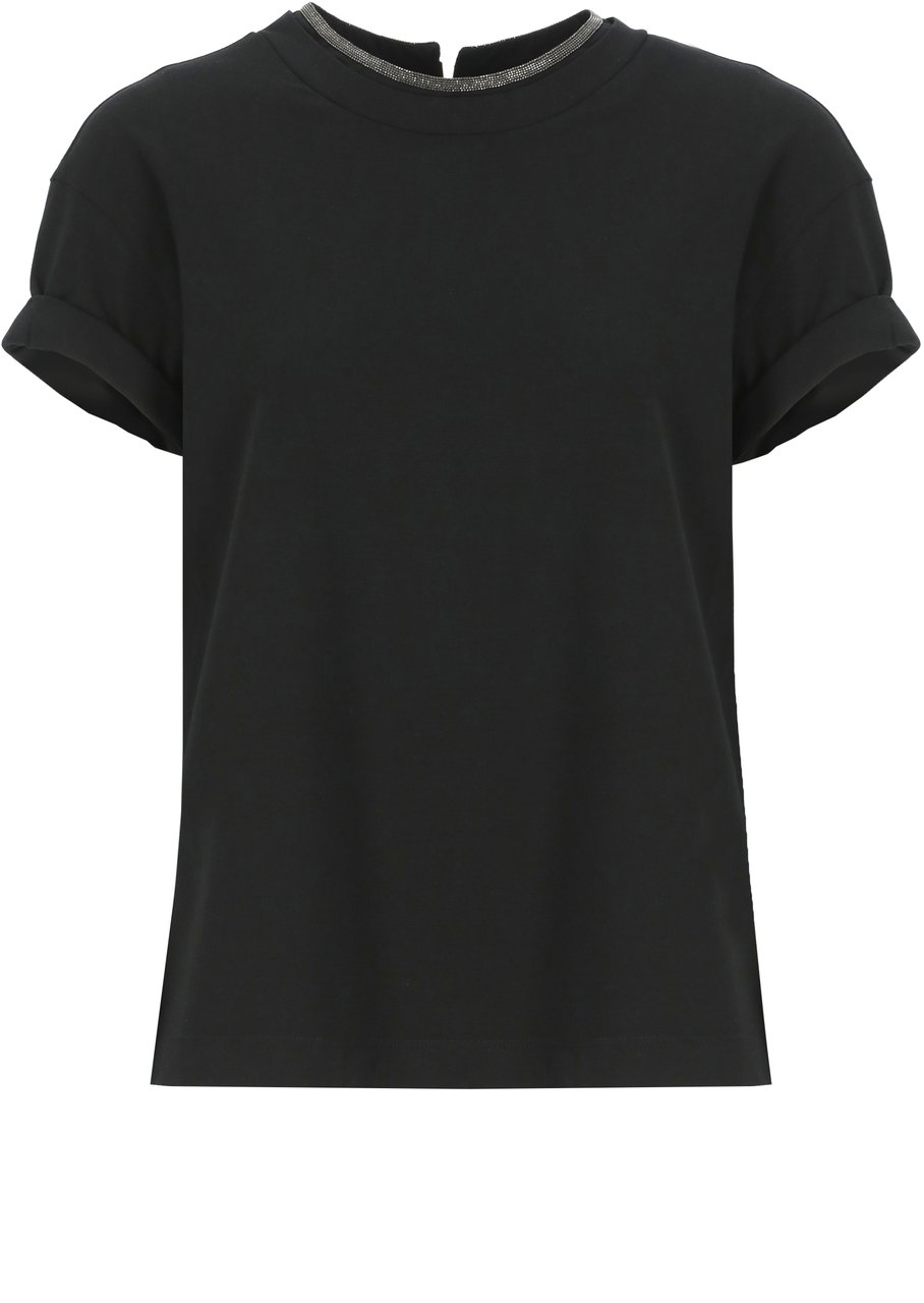 Brunello Cucinelli T-Shirts And Polos Black Zwart