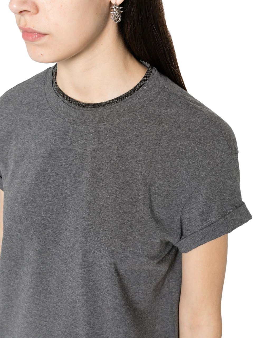 Brunello Cucinelli T-Shirts And Polos Grey Grijs