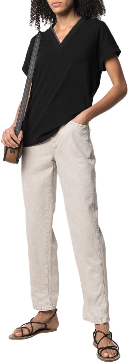 Brunello Cucinelli T-Shirts And Polos Black Zwart