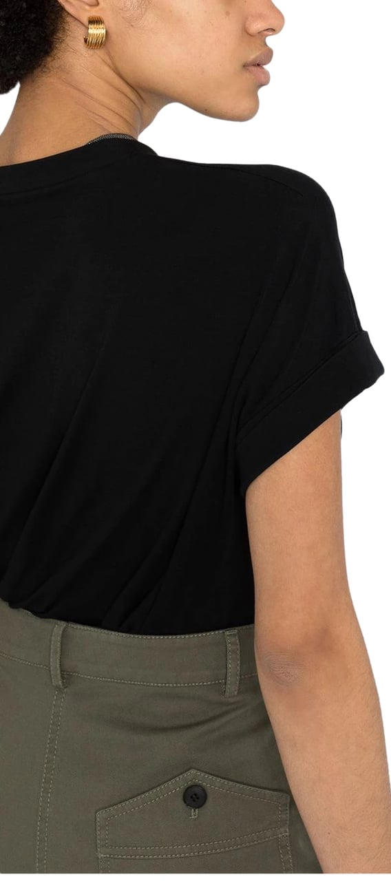 Brunello Cucinelli scollo v m/c black Zwart