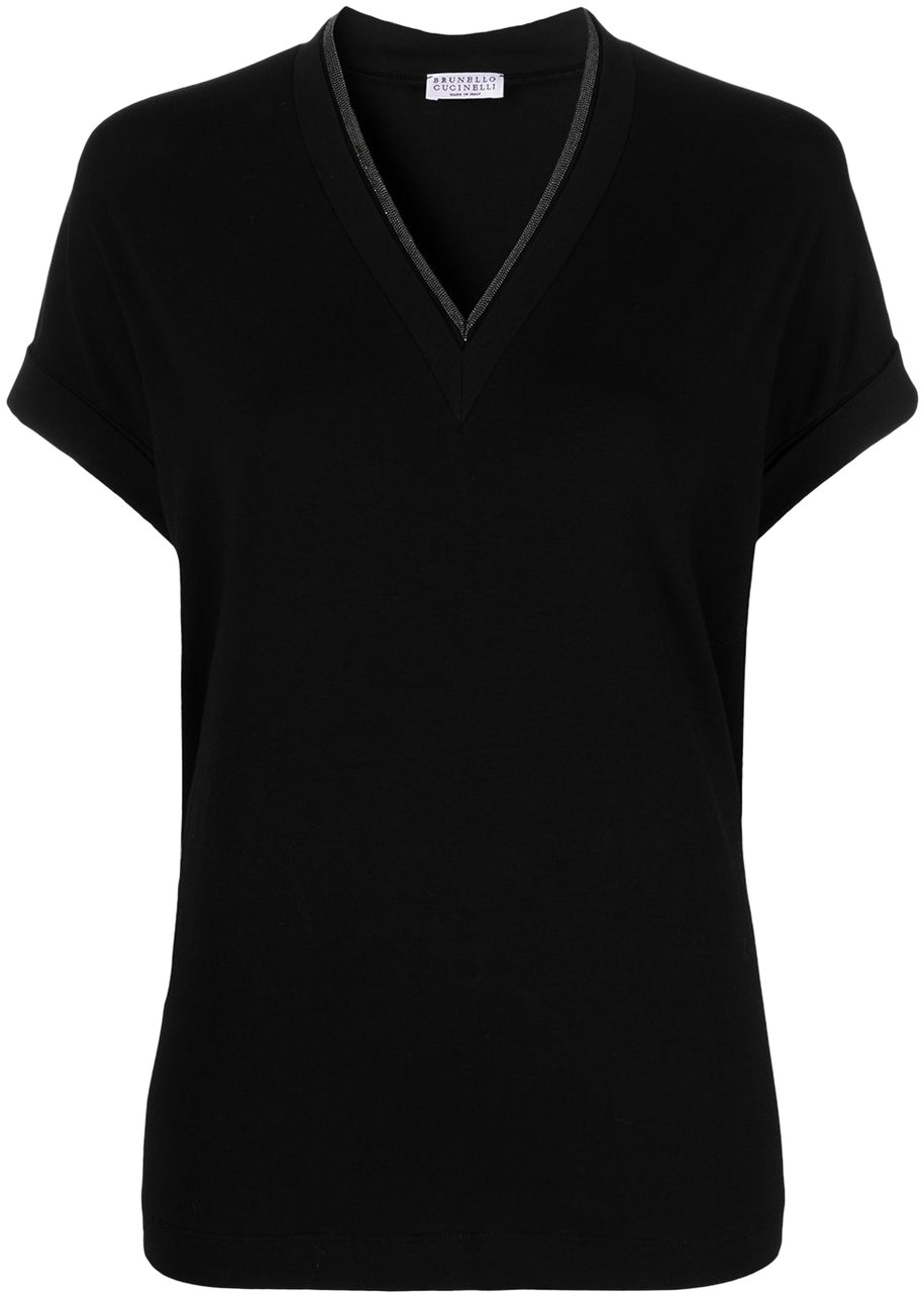 Brunello Cucinelli T-Shirts And Polos Black Zwart