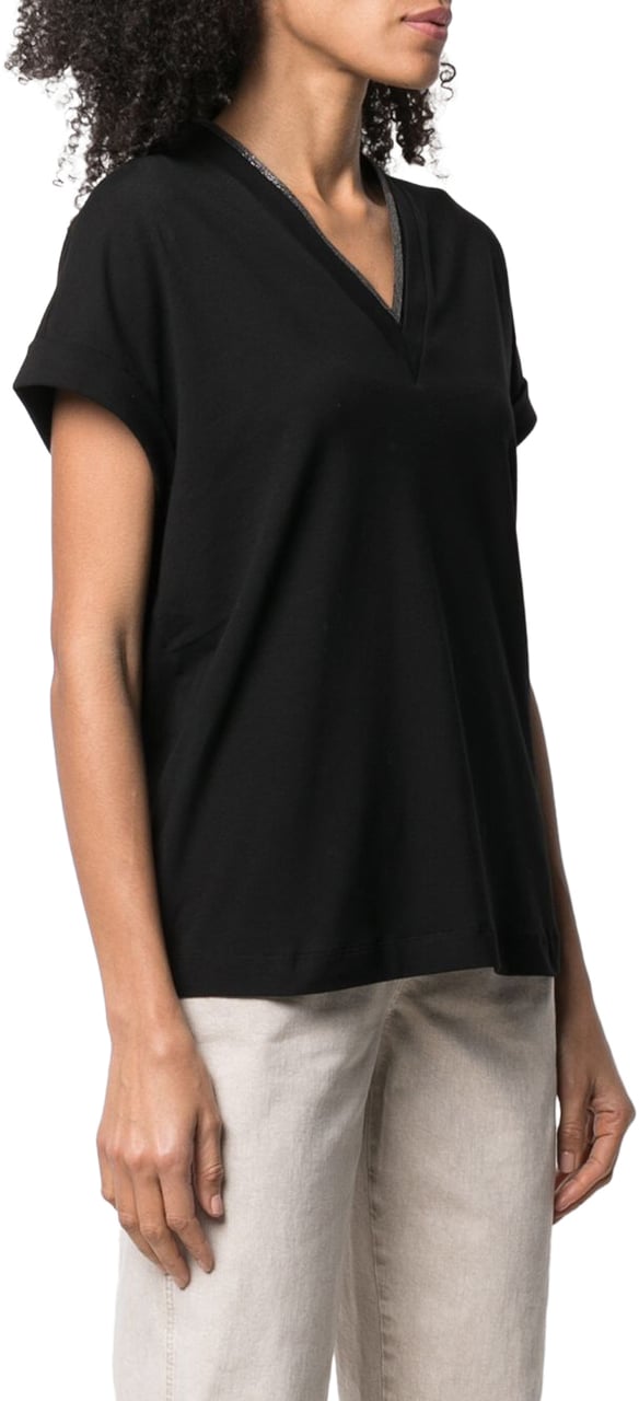 Brunello Cucinelli T-Shirts And Polos Black Zwart