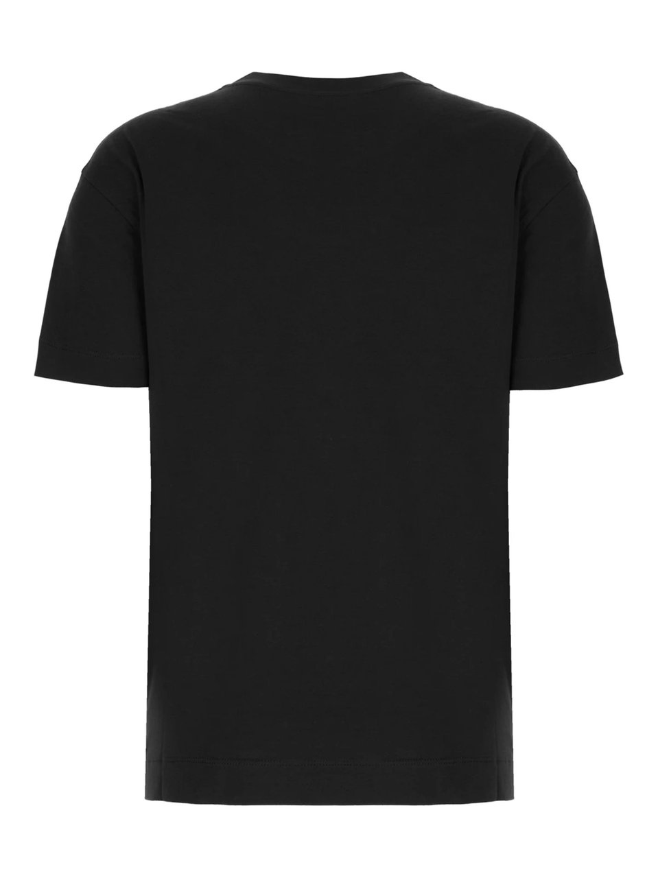 Brunello Cucinelli Black Decorated Pocket Cotton T-Shirt Zwart
