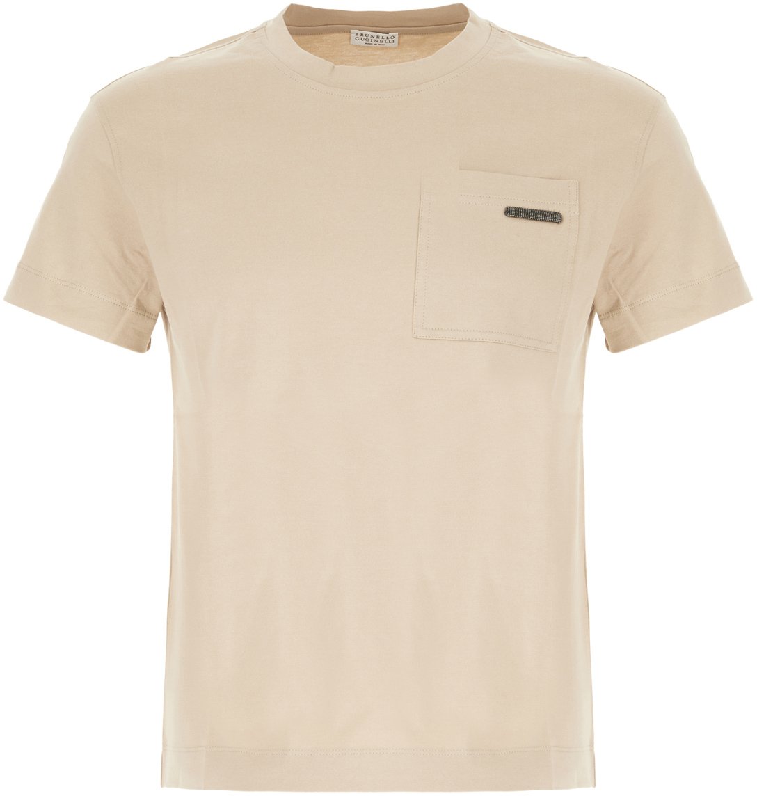 Brunello Cucinelli Brunello Cucinelli Cappuccino cotton t-shirt Bruin