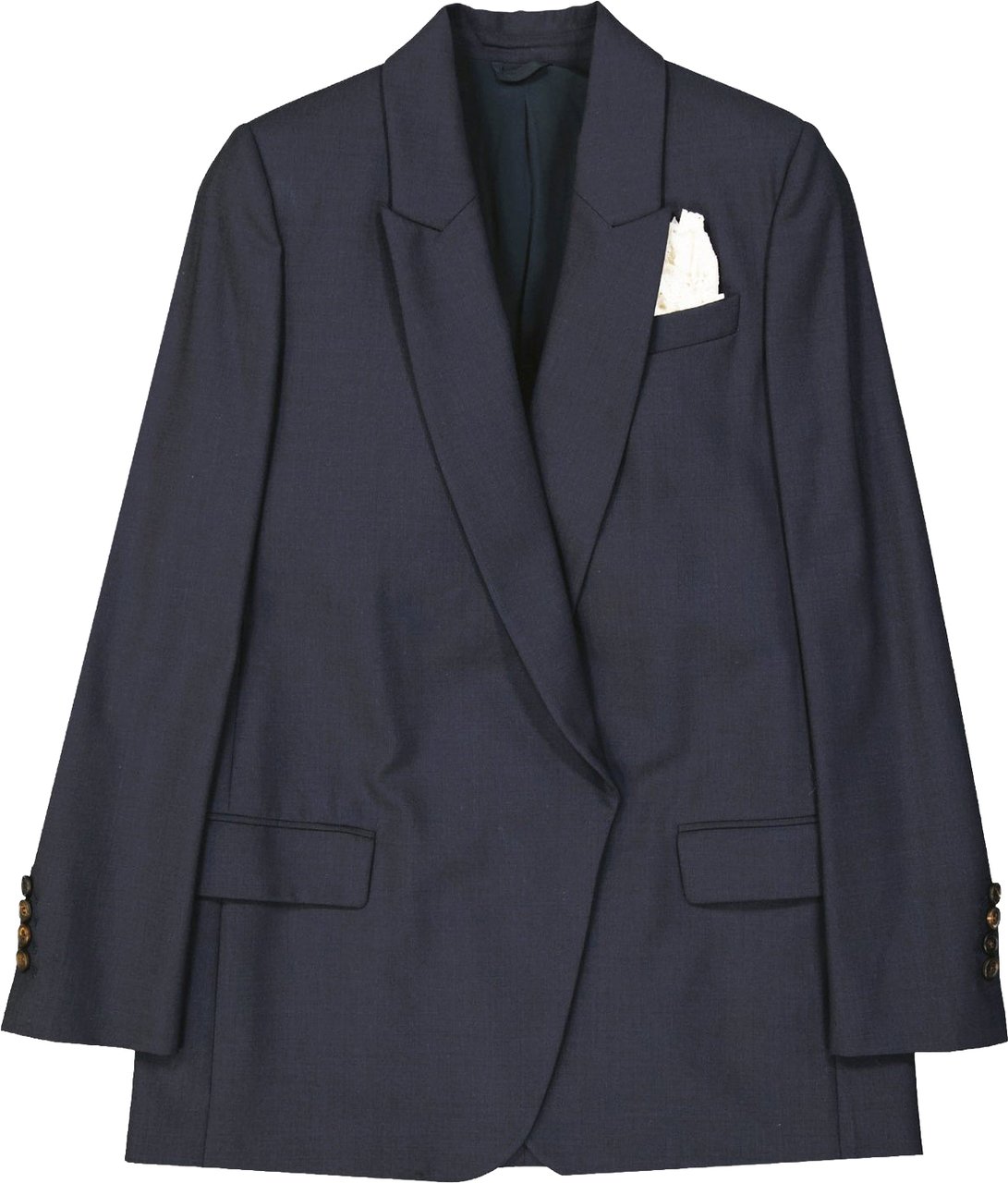 Brunello Cucinelli Virgin Wool Jacket Blauw