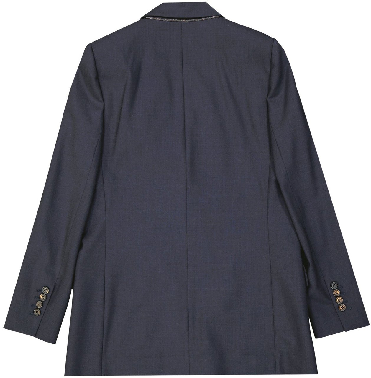 Brunello Cucinelli Virgin Wool Jacket Blauw