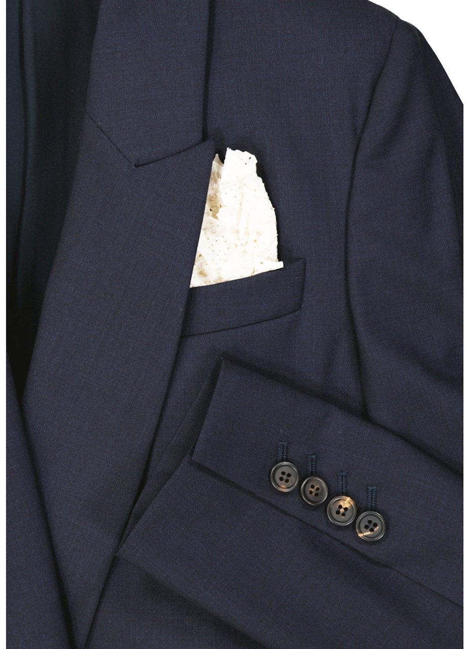 Brunello Cucinelli Virgin Wool Jacket Blauw