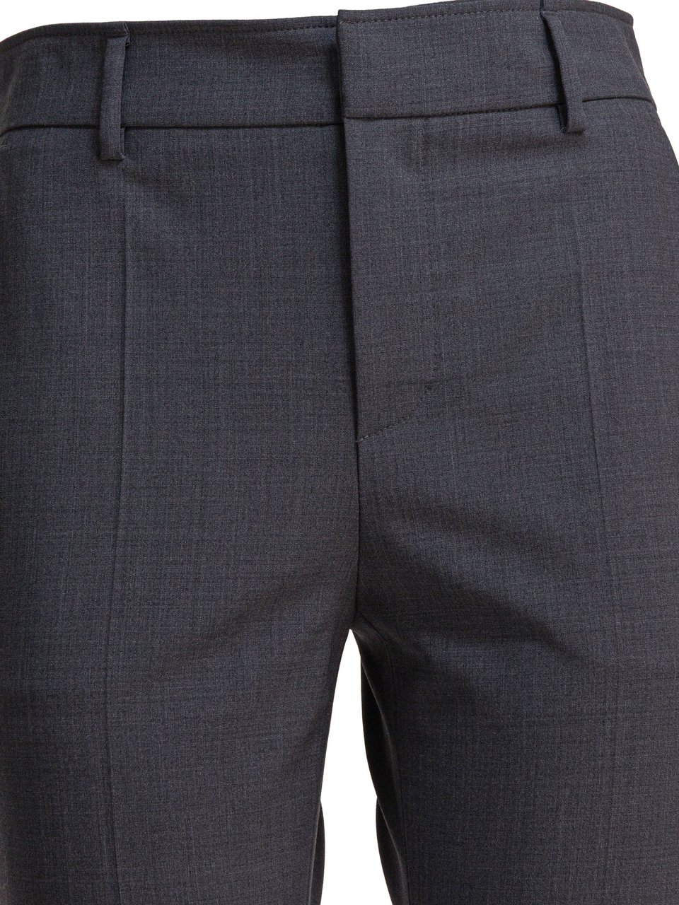 Brunello Cucinelli Tropical Luxury Wool Pants Grijs