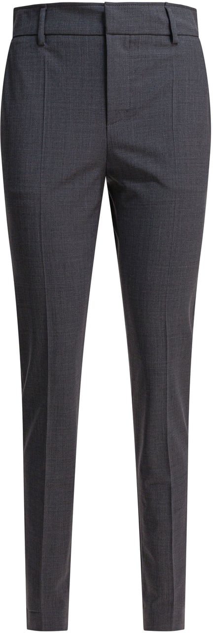 Brunello Cucinelli Tropical Luxury Wool Pants Grijs