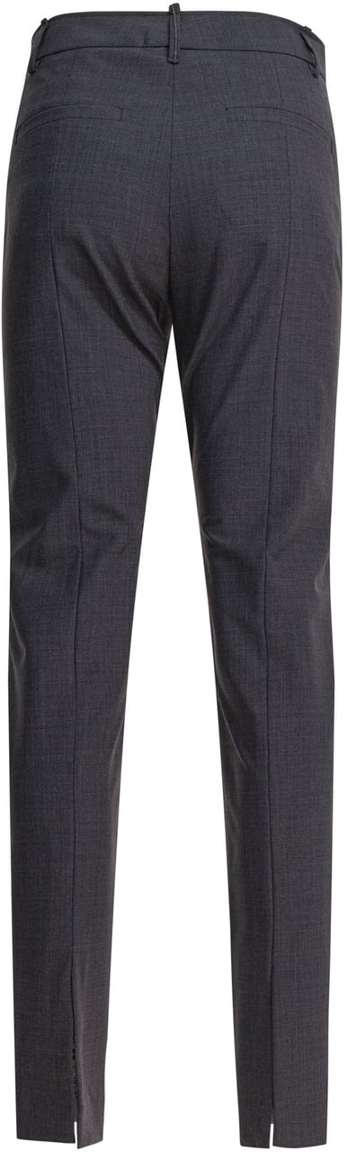 Brunello Cucinelli Tropical Luxury Wool Pants Grijs