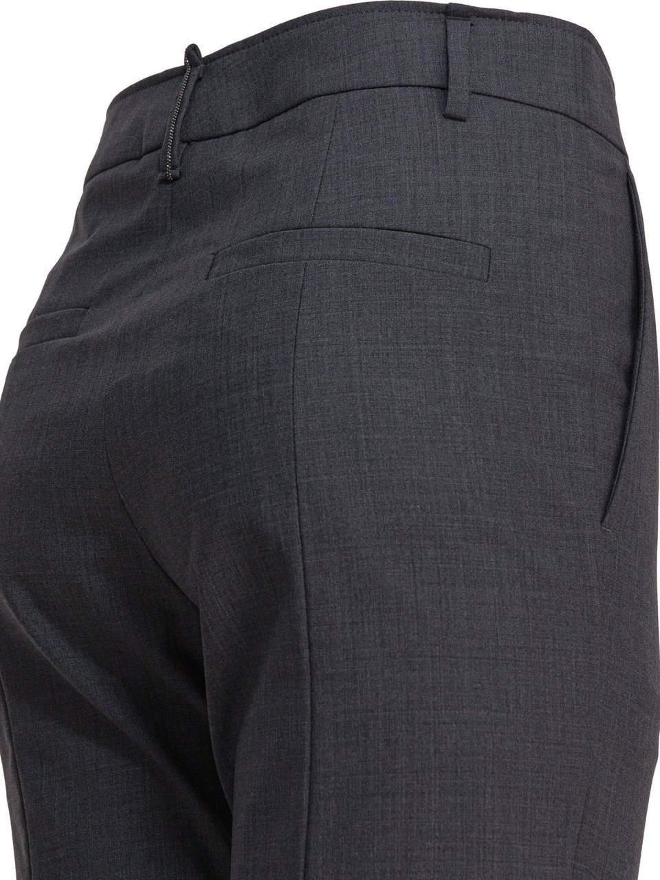 Brunello Cucinelli Tropical Luxury Wool Pants Grijs