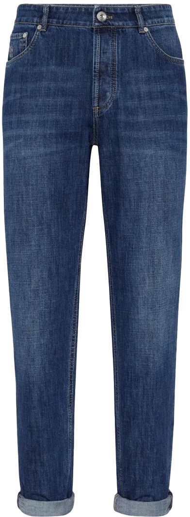 Brunello Cucinelli pantalone uomo denim divers Divers