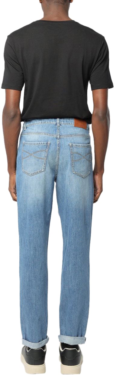 Brunello Cucinelli Jeans Clear Blue Blauw