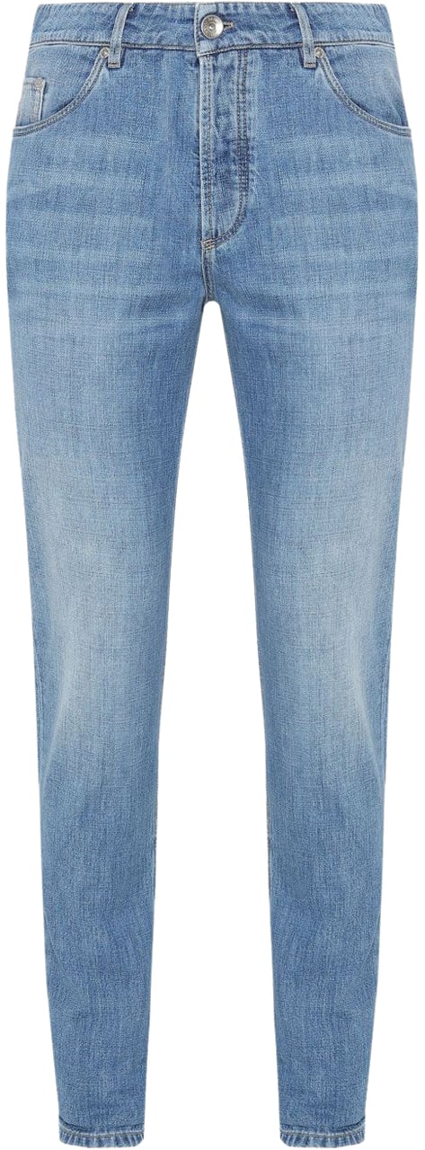 Brunello Cucinelli Jeans Clear Blue Blauw