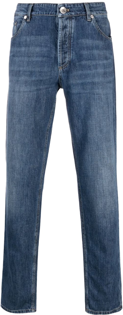Brunello Cucinelli Jeans Clear Blue Blauw