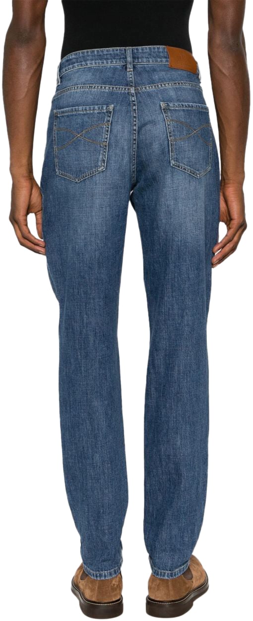 Brunello Cucinelli Jeans Clear Blue Blauw