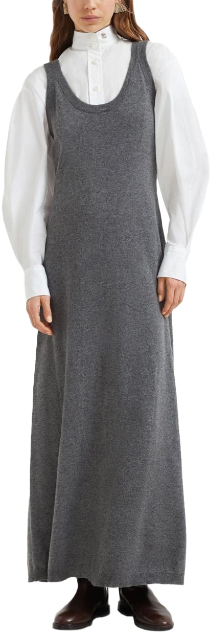 Brunello Cucinelli Dresses Grey Grijs