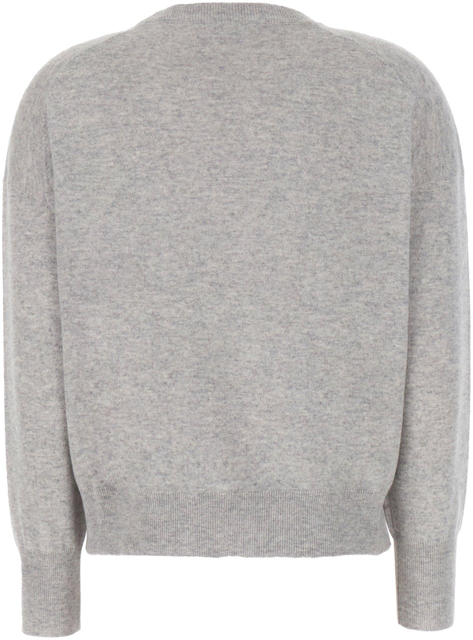 Brunello Cucinelli Brunello Cucinelli Melange grey cashmere sweater Grijs