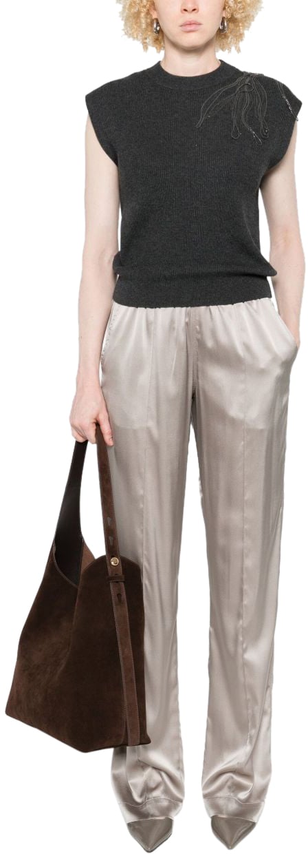 Brunello Cucinelli Top Black Zwart