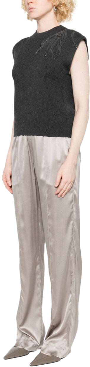 Brunello Cucinelli Top Black Zwart