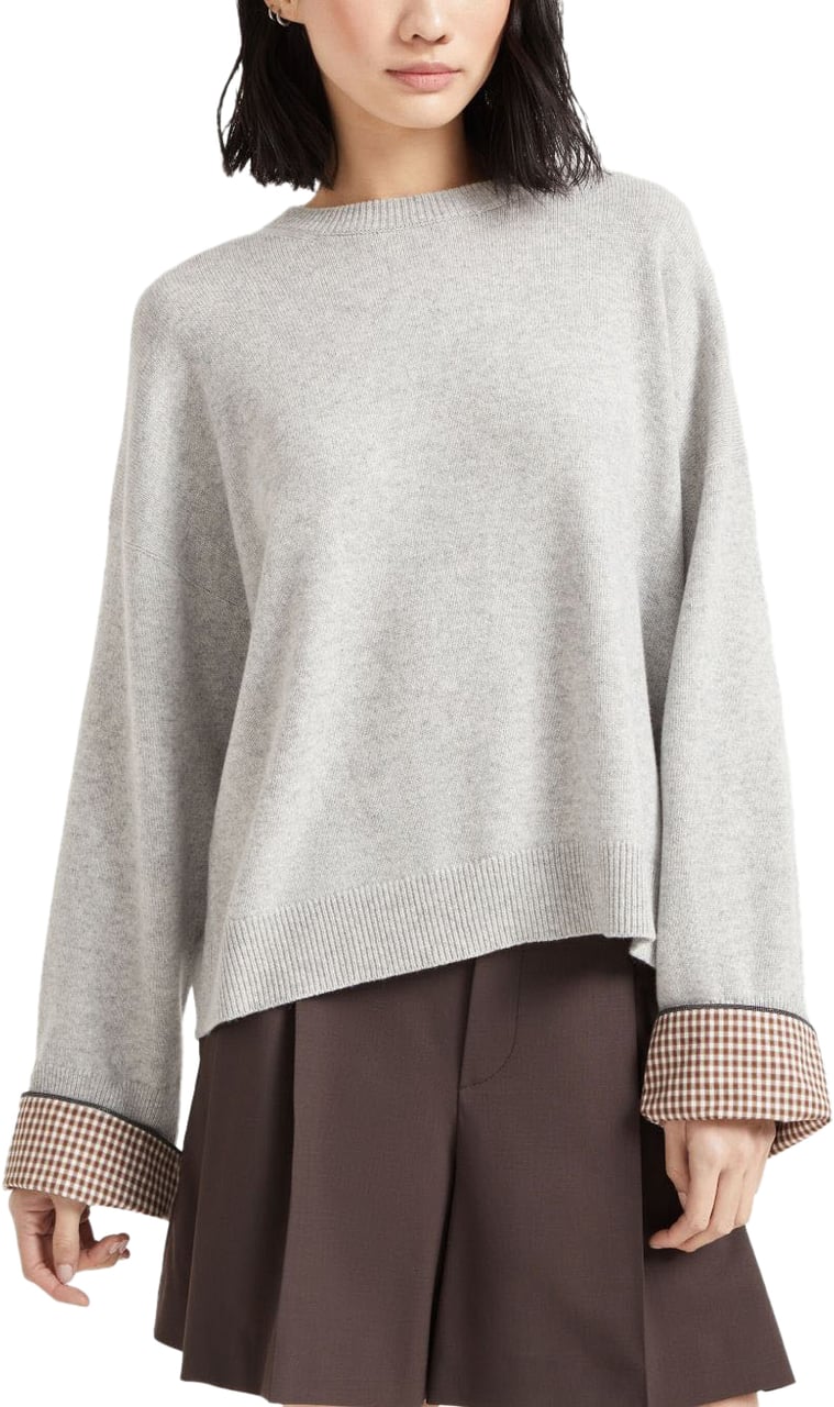 Brunello Cucinelli Sweaters Light Grey Grijs