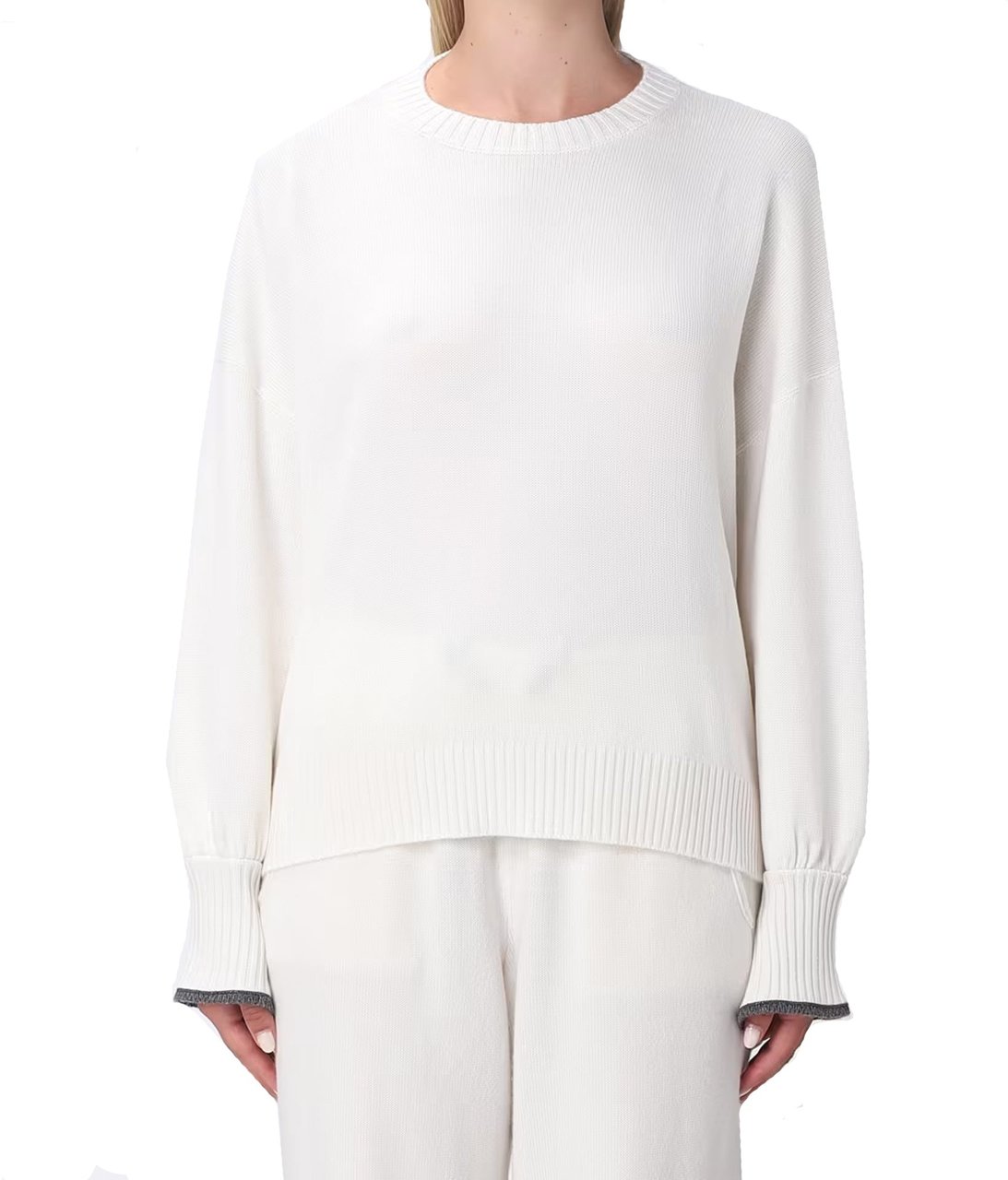Brunello Cucinelli Cashmere Sweater Wit