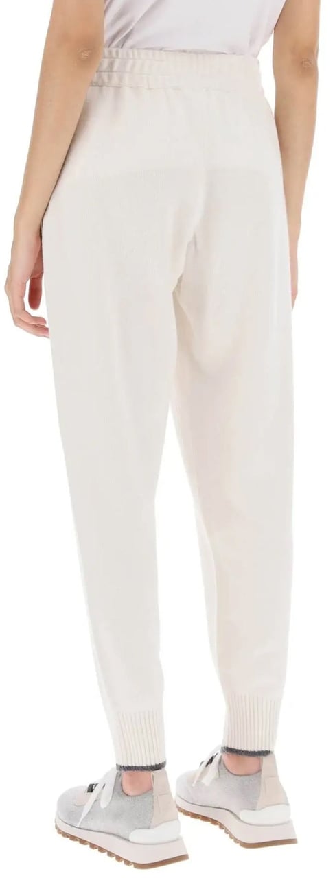 Brunello Cucinelli Cashmere Jogging Pants Wit