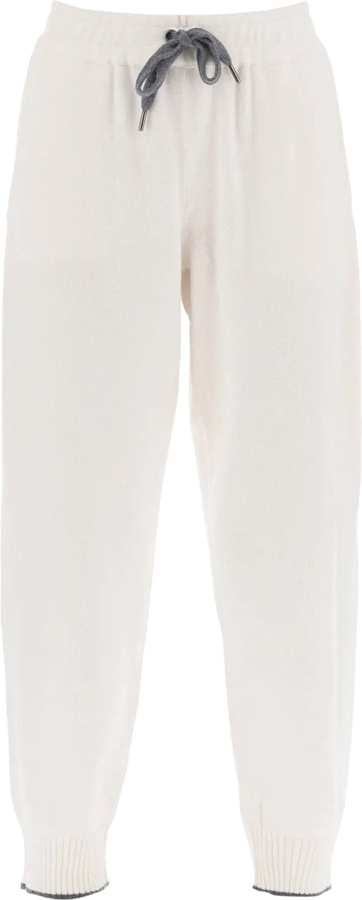 Brunello Cucinelli Cashmere Jogging Pants Wit