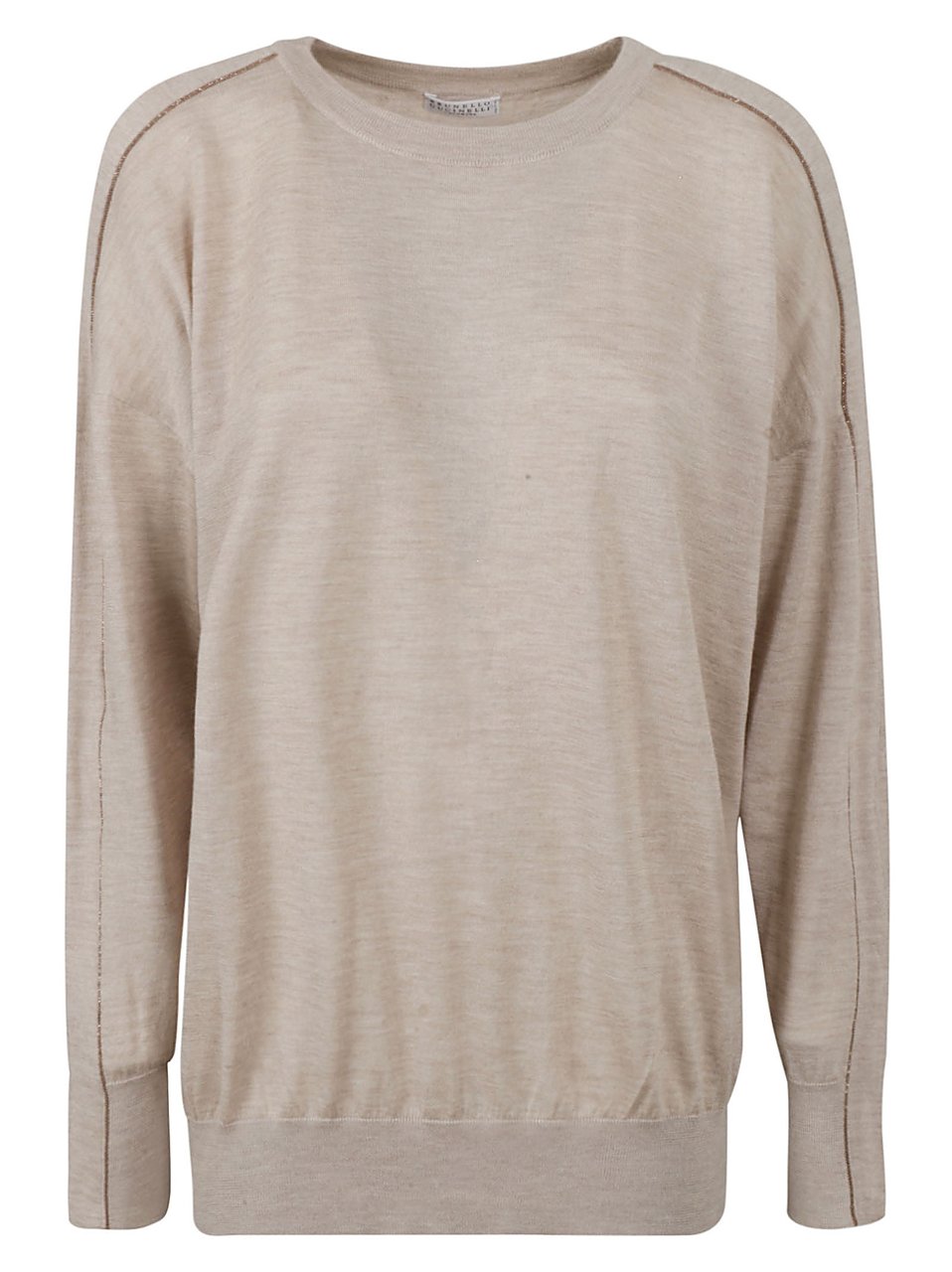 Brunello Cucinelli Relaxed Fit Sweater with Round Neckline Wit