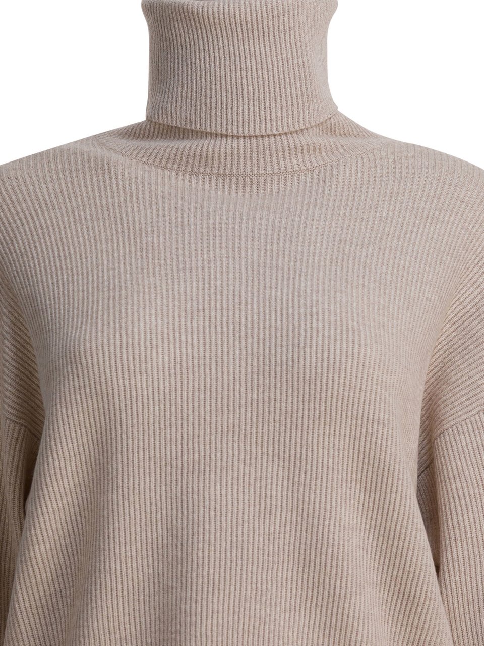 Brunello Cucinelli Wool and cashmere sweater Beige