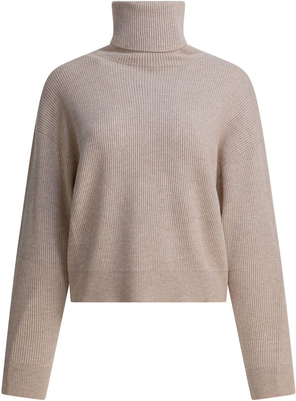 Brunello Cucinelli Wool and cashmere sweater Beige