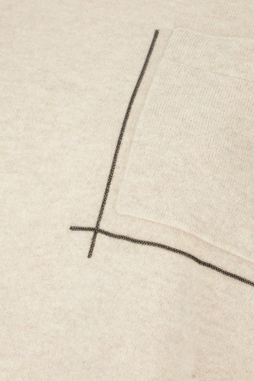 Brunello Cucinelli Brunello Cucinelli Sand wool blend sweater Neutraal