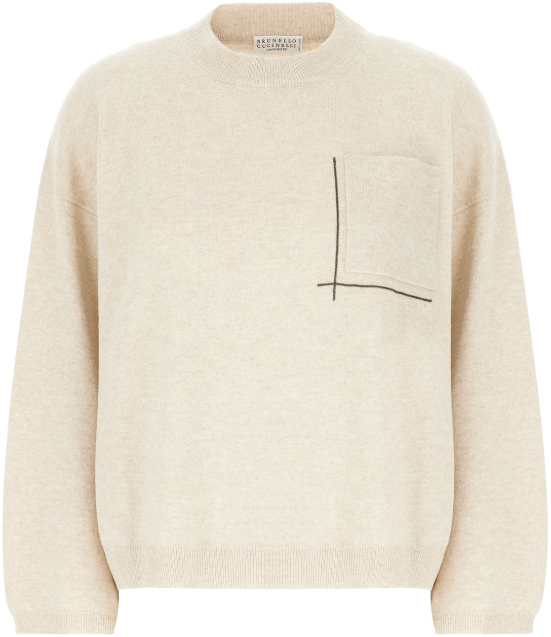 Brunello Cucinelli Brunello Cucinelli Sand wool blend sweater Neutraal