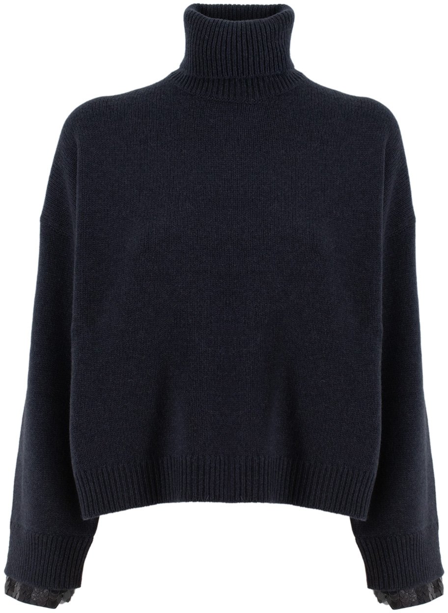 Brunello Cucinelli High neck jumper Blauw