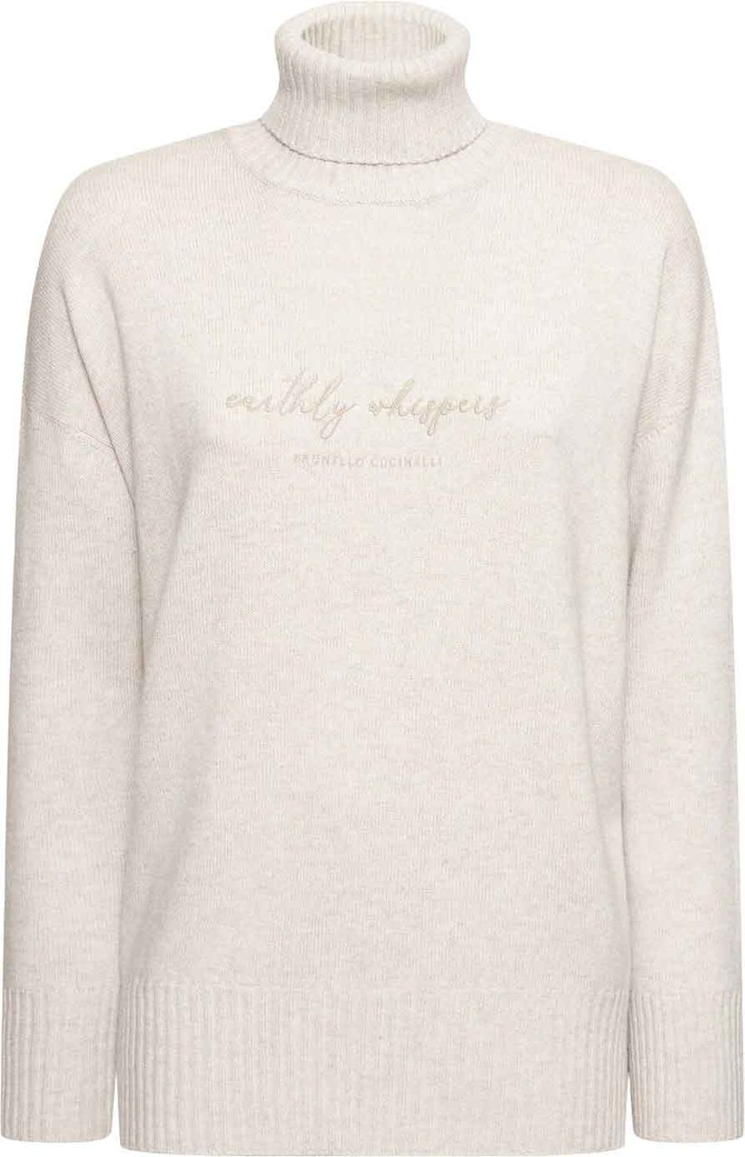 Brunello Cucinelli Wool Blend Sweater Beige