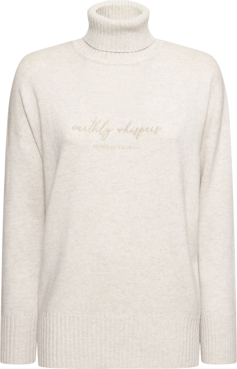 Brunello Cucinelli Wool Blend Sweater Beige