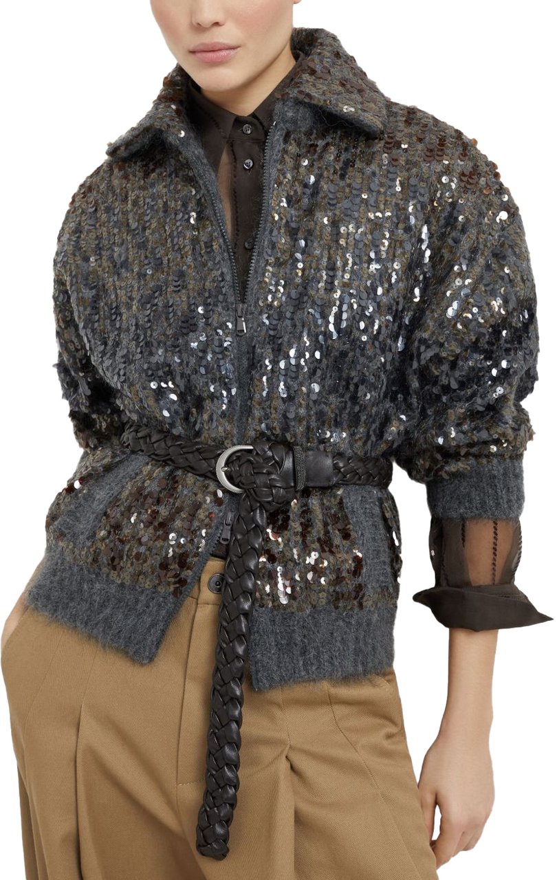 Brunello Cucinelli Sweaters Grey Grijs