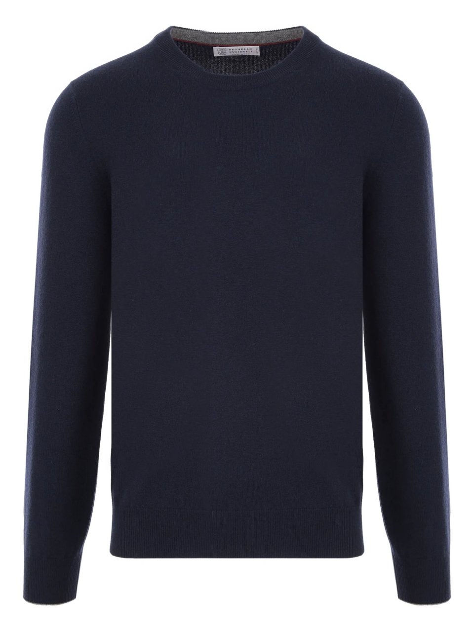 Brunello Cucinelli Finely Knit Pure Cashmere Crewneck Sweater Neutraal