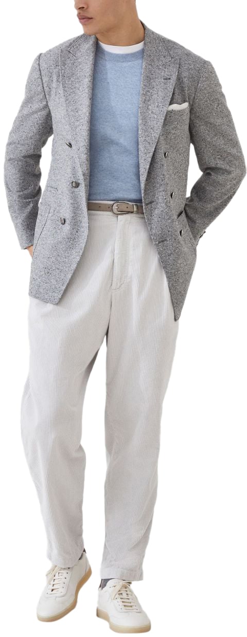 Brunello Cucinelli Sweaters Clear Blue Blauw