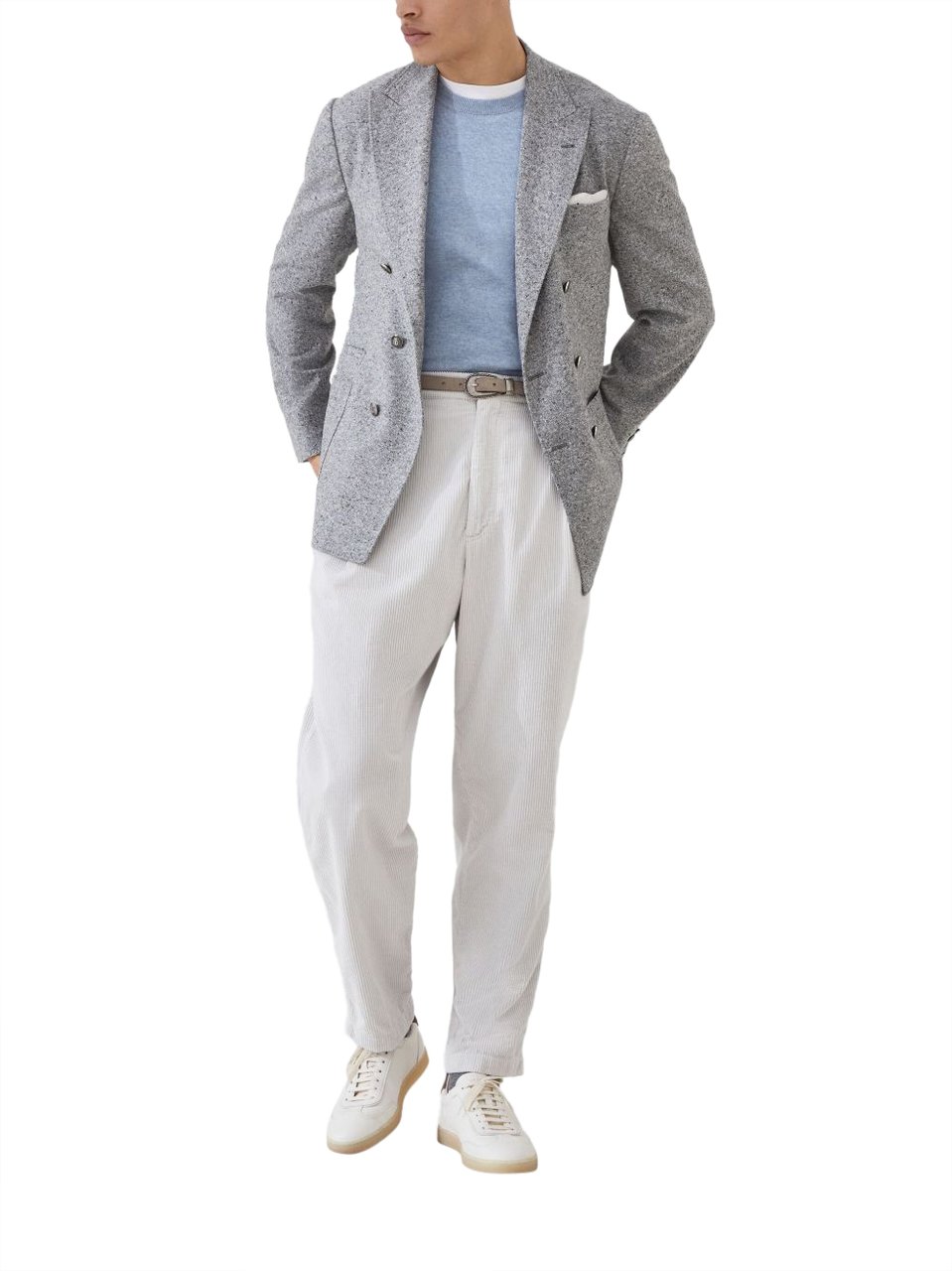 Brunello Cucinelli Sweaters Blue Blauw
