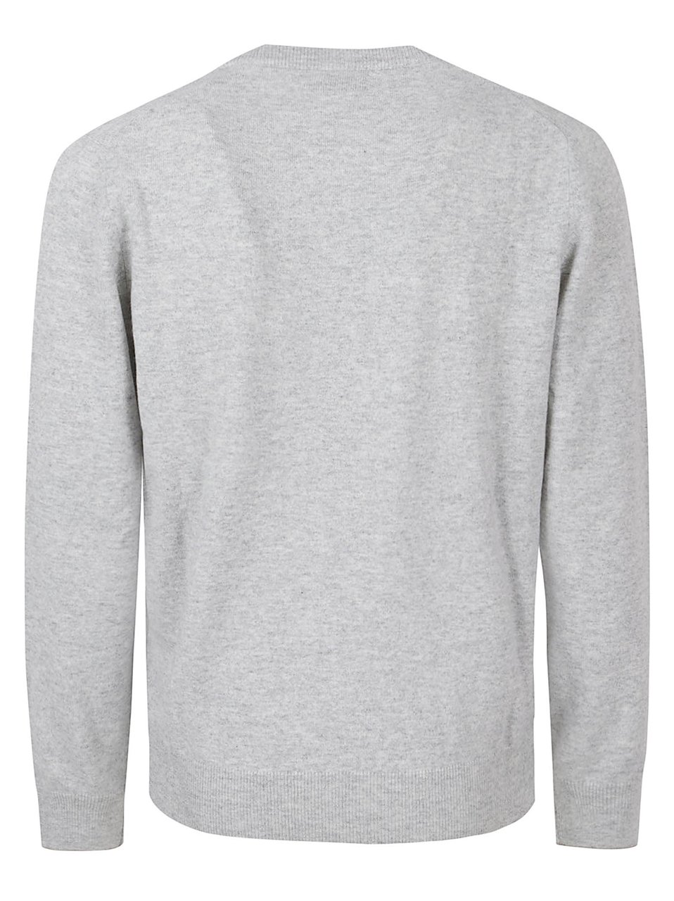 Brunello Cucinelli Fine-Knit Cashmere Sweater with Minimalist Design Grijs
