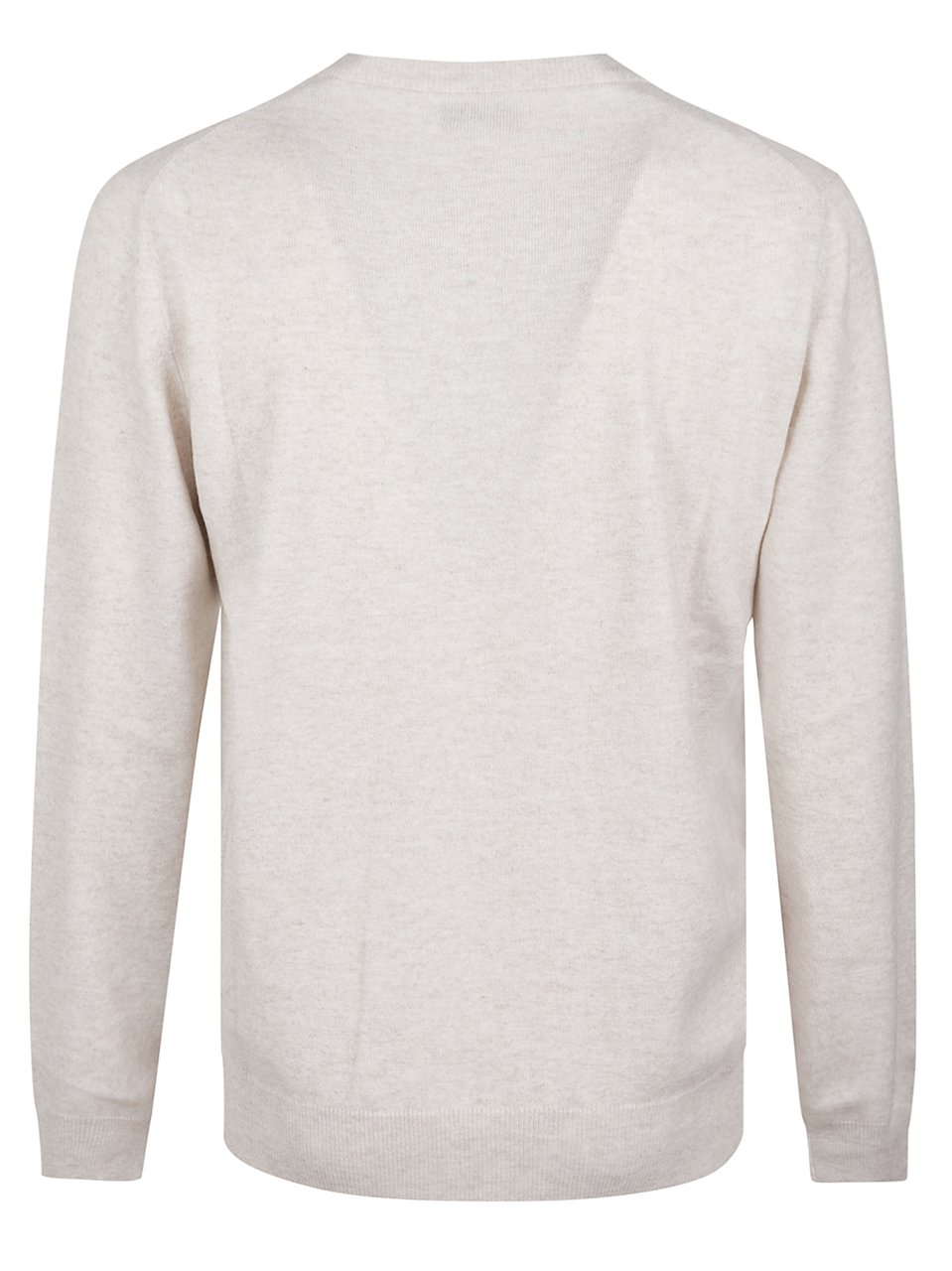 Brunello Cucinelli Beige Ribbed Finish Cashmere Sweater Wit