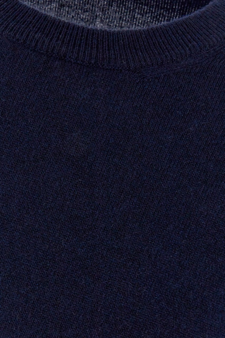 Brunello Cucinelli Midnight blue cashmere sweater Blauw