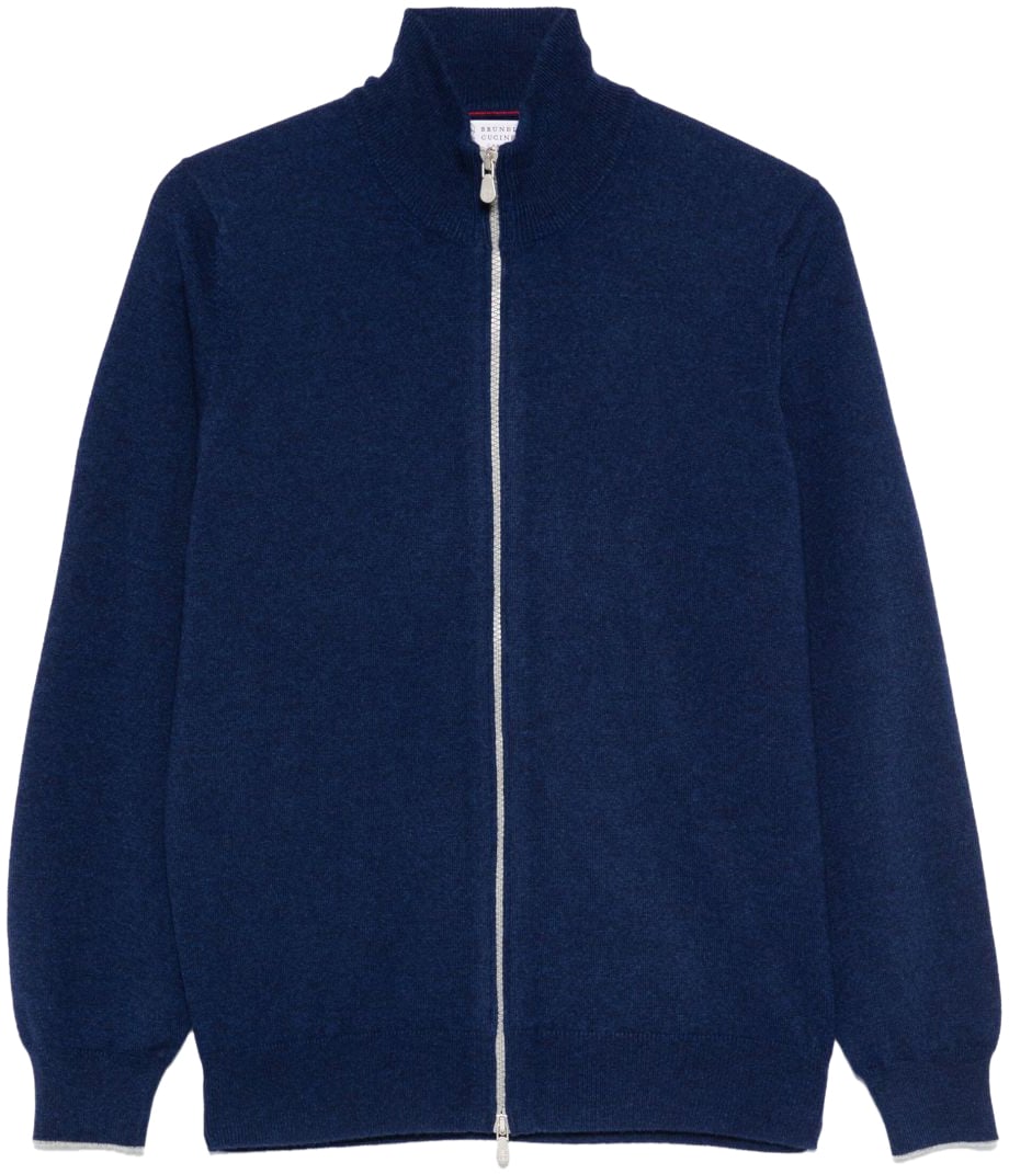 Brunello Cucinelli Sweaters Blue Blauw