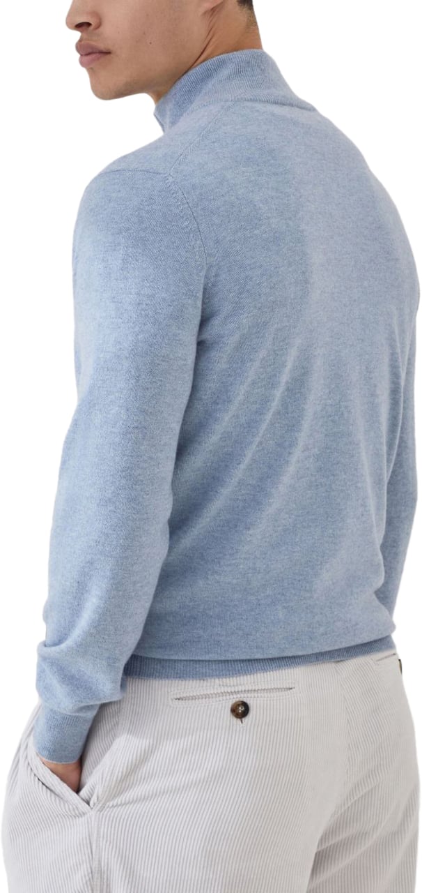Brunello Cucinelli Sweaters Clear Blue Blauw