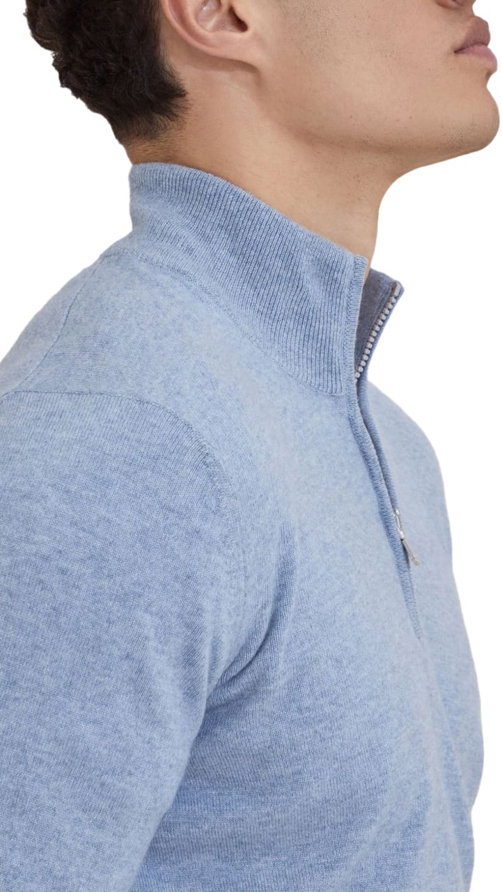 Brunello Cucinelli Sweaters Clear Blue Blauw