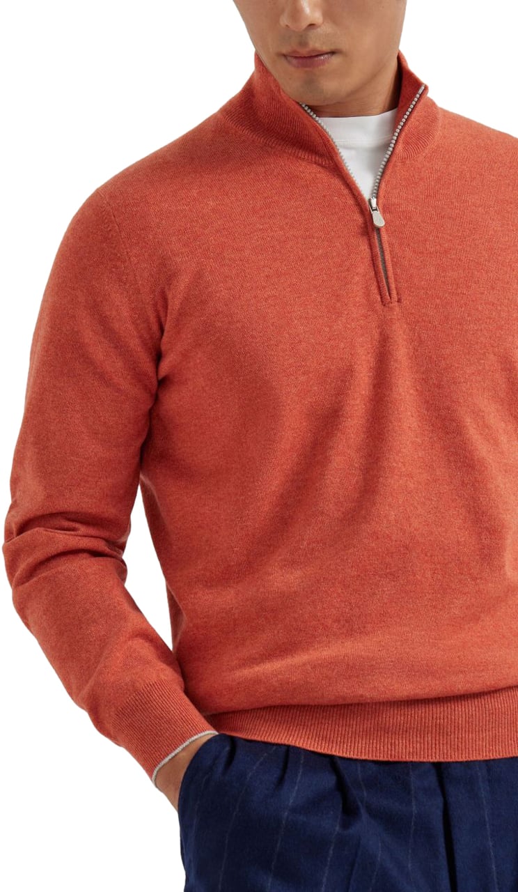 Brunello Cucinelli Sweaters Orange Oranje