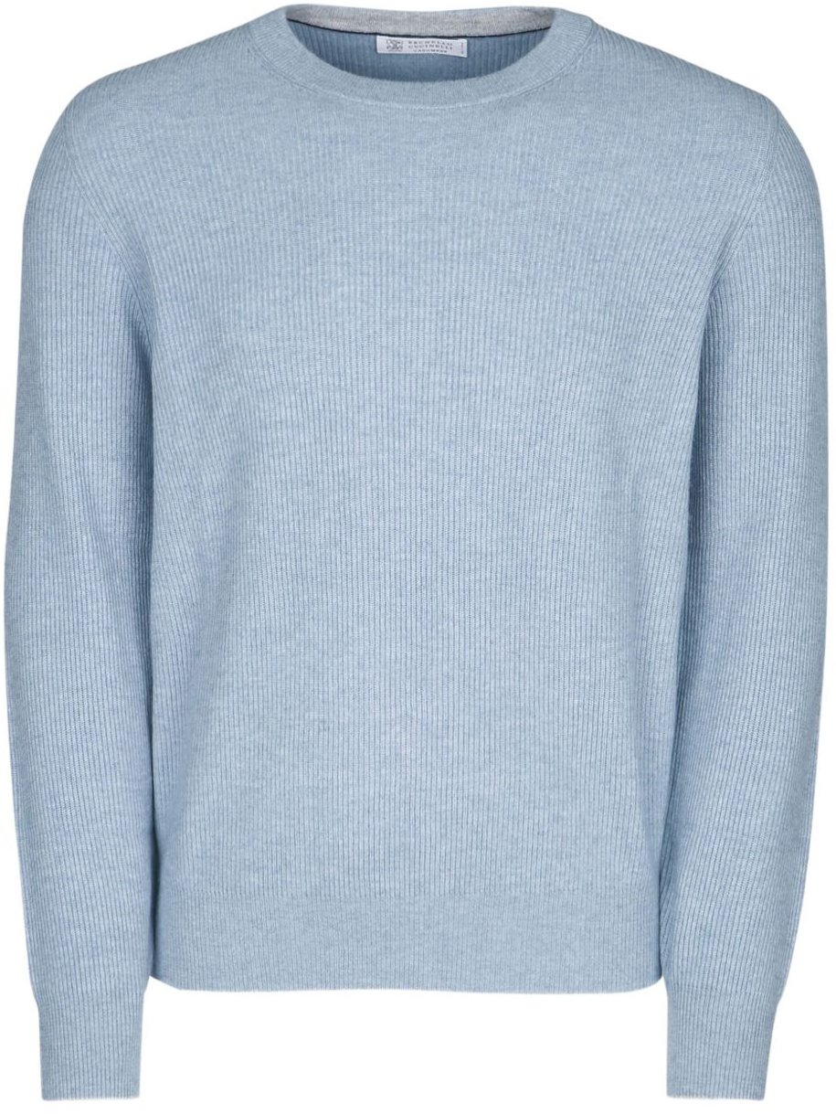 Brunello Cucinelli Sweaters Blue Blauw