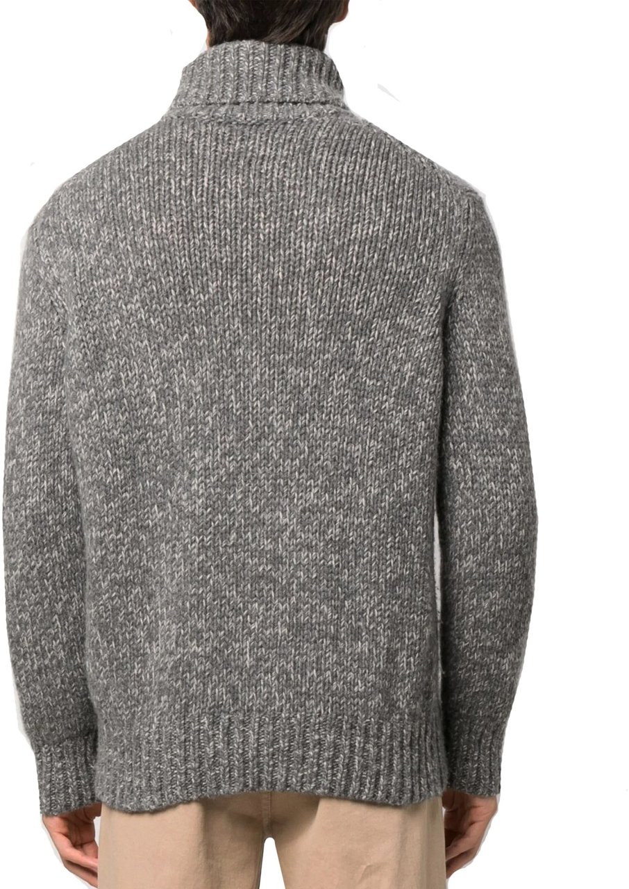 Brunello Cucinelli High Neck Sweater Grijs
