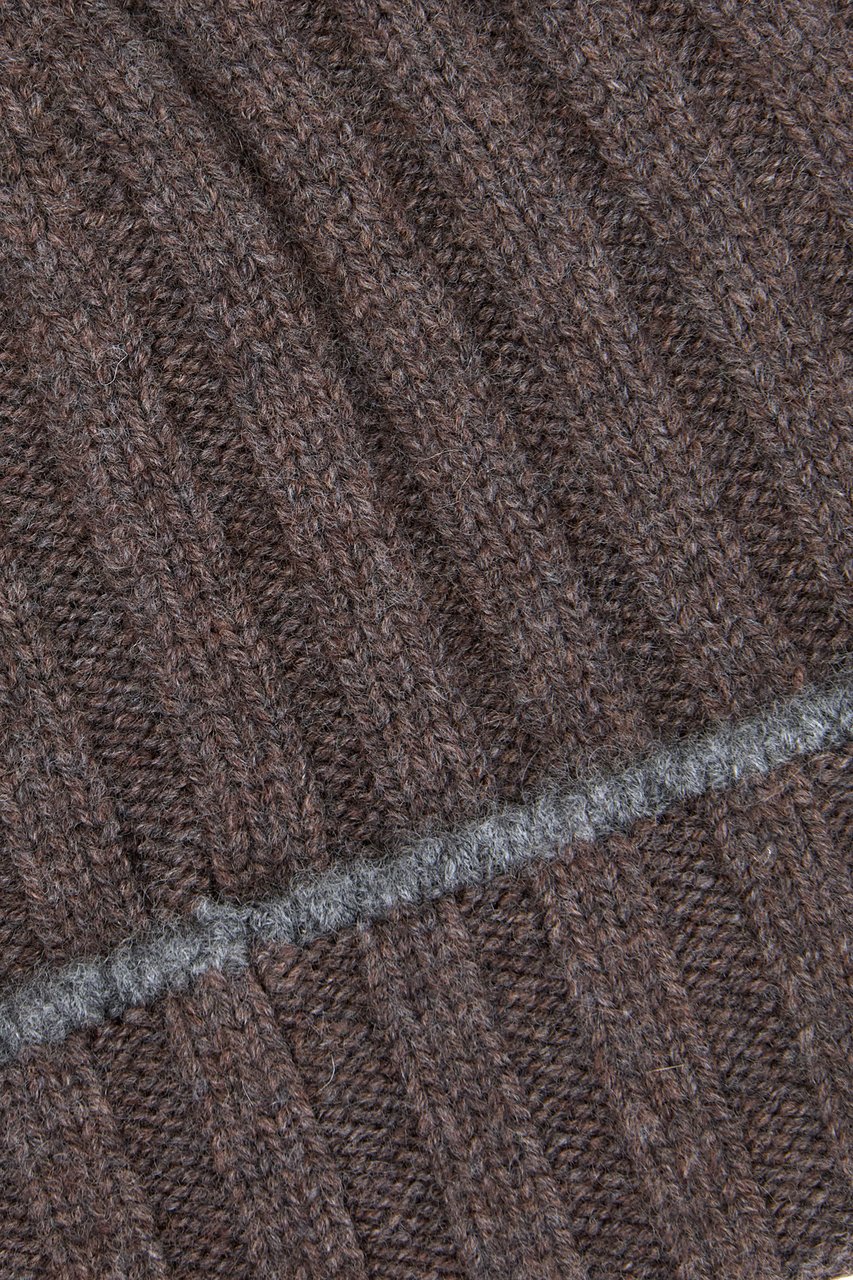 Brunello Cucinelli Brown cashmere beanie hat Bruin